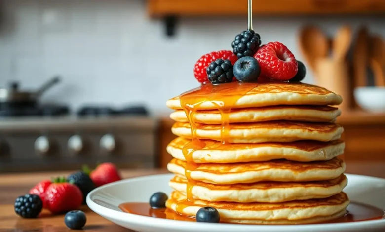 Delicious Eggless Pancakes