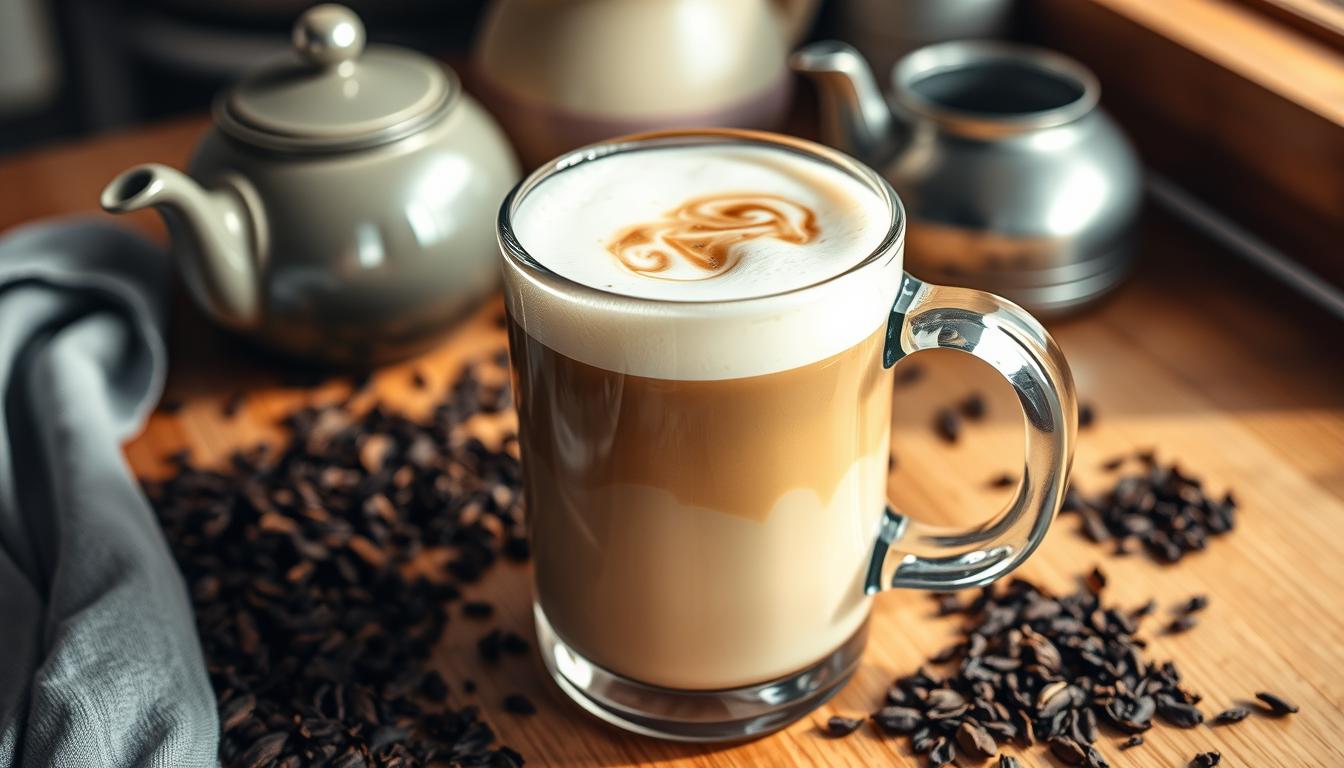 how to make a homemade tea latte with cold milk